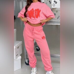 White Fox Boutique Pink Sweat pants
